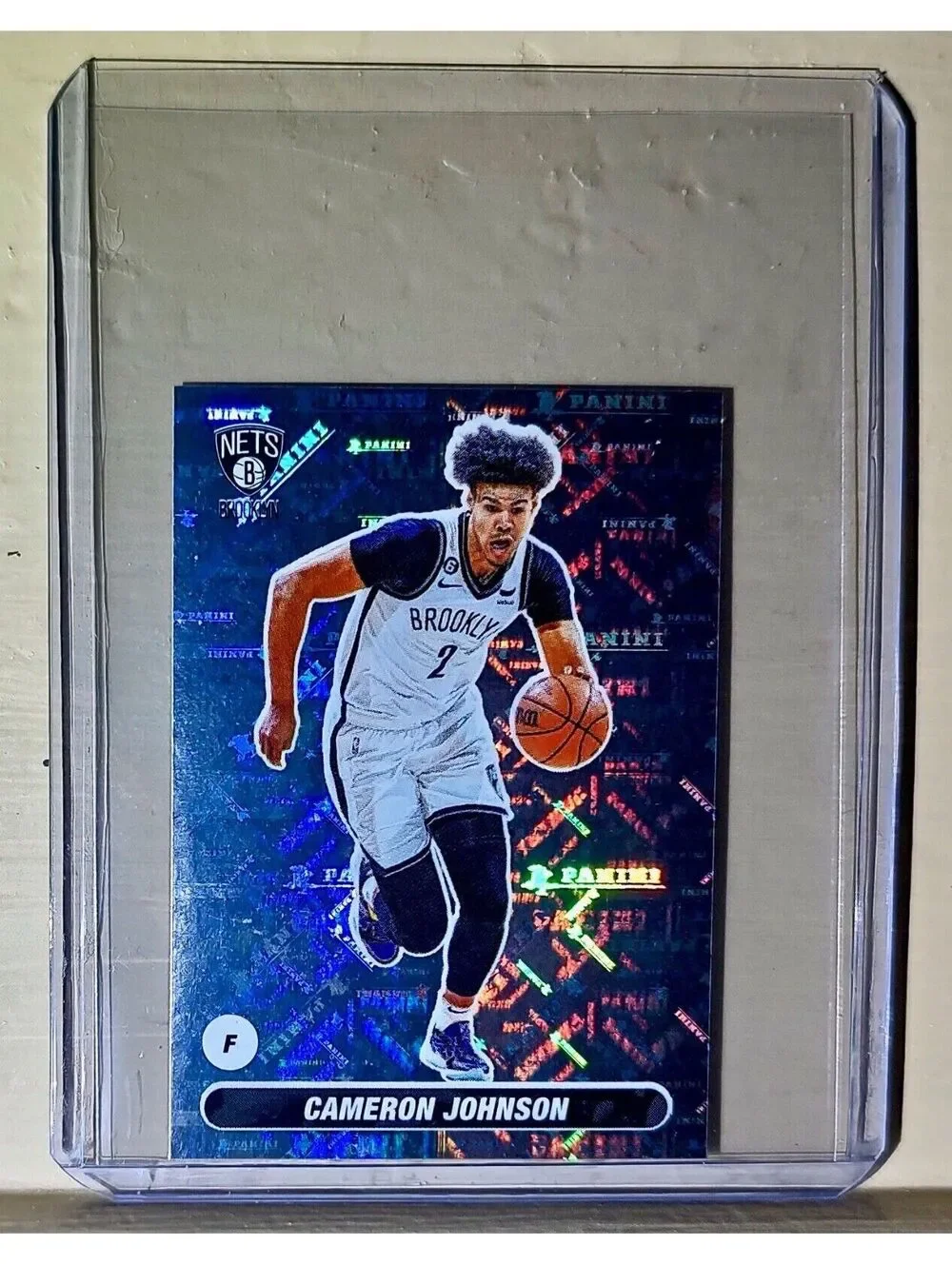 2023-24 Cameron Johnson Panini NBA Basketball #128 Sticker Brooklyn Nets